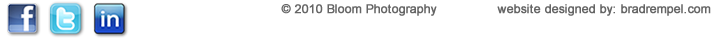 Bloom photography Footer